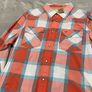 Hollister long sleeve plaid shirt xl (item15)